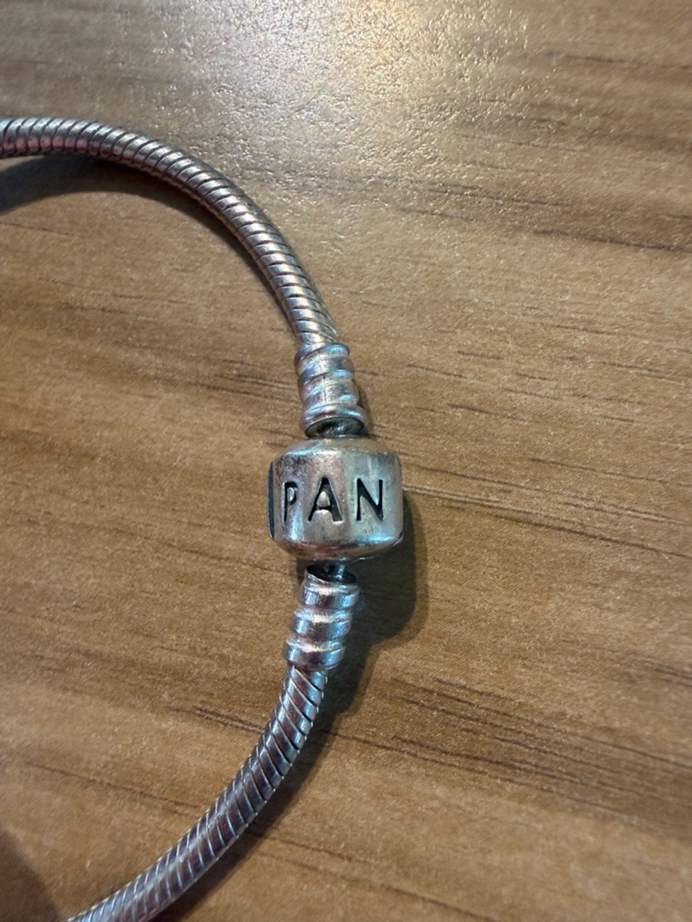 Pandora Silver Charm Bracelet with Red and Silver Accents and Heart Glass Bead - Picture 2 of 5